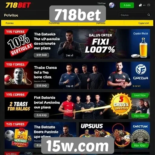 Ofertas promocionais disponíveis na 718bet